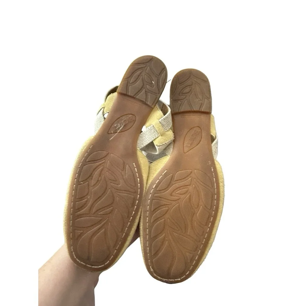Born Coco Slingback Comfort Flat butter Leather Suede Closed Toe Shoe Size 9